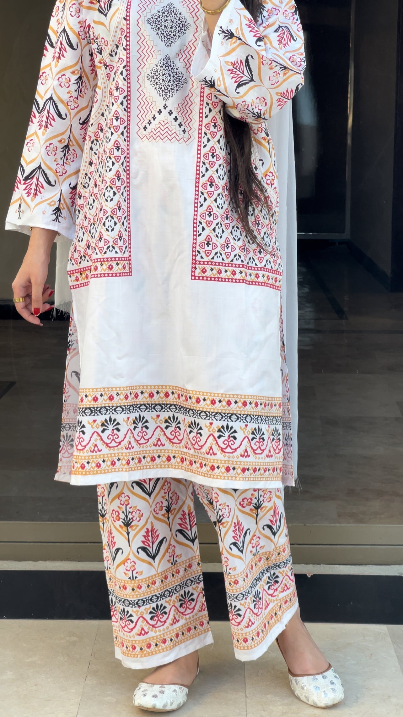 Jacket print 2pc Dress