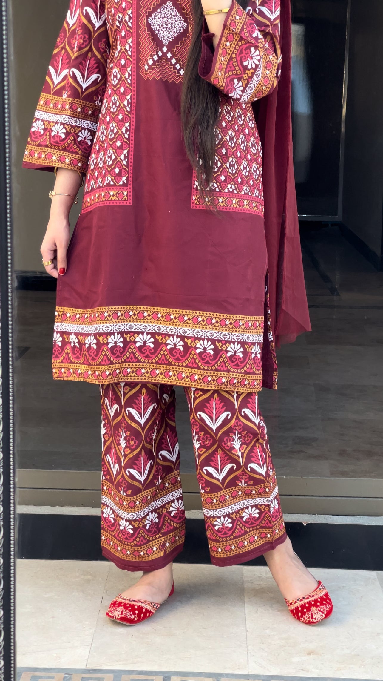 Jacket print 2pc Dress