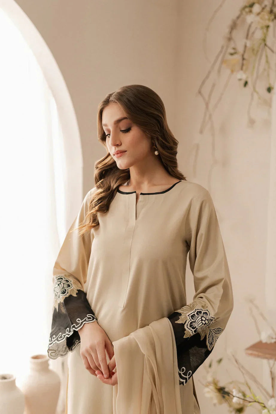 Safoora 3pc Embroided Dress