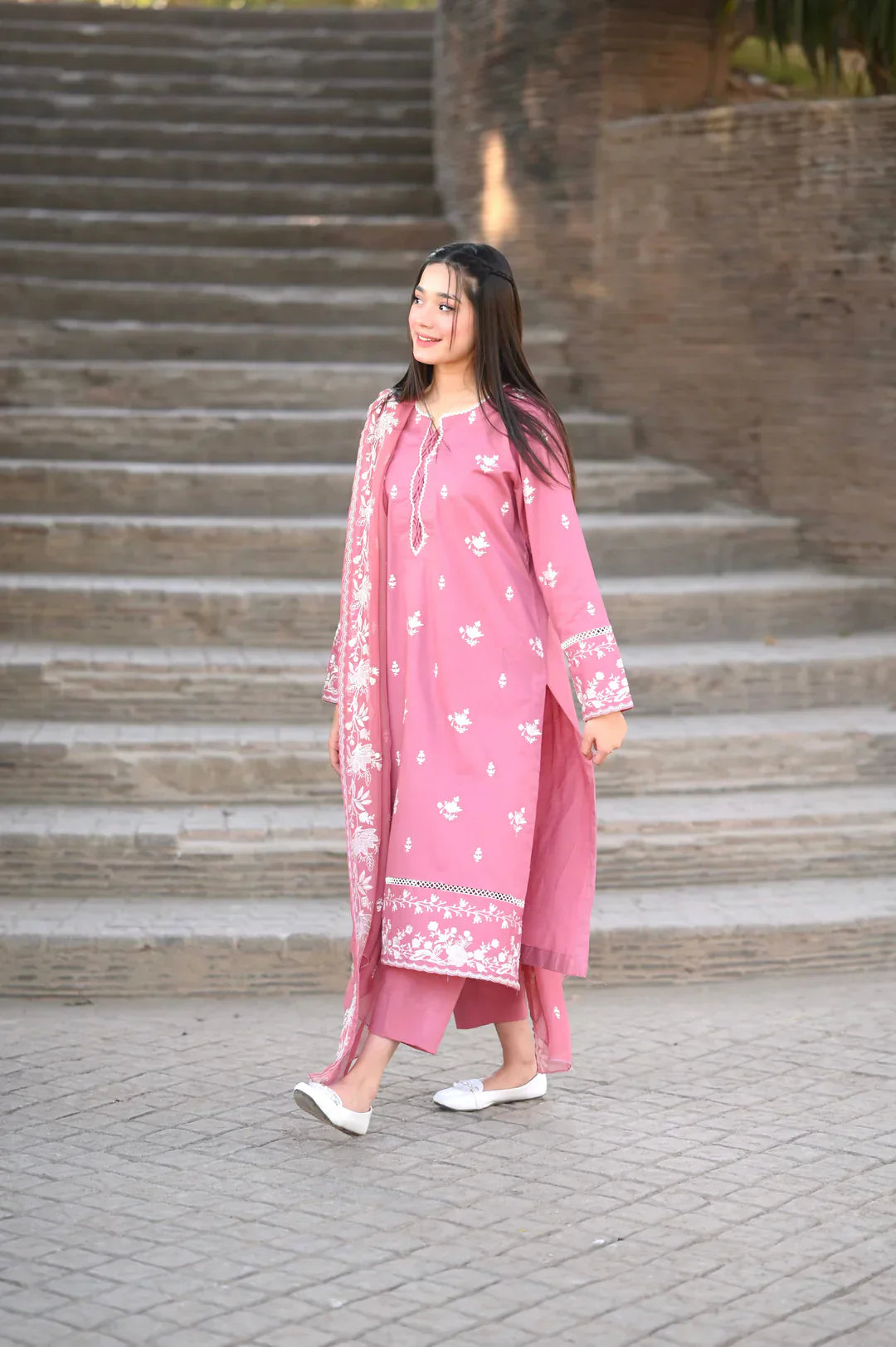 Zara 3pc embroided dress