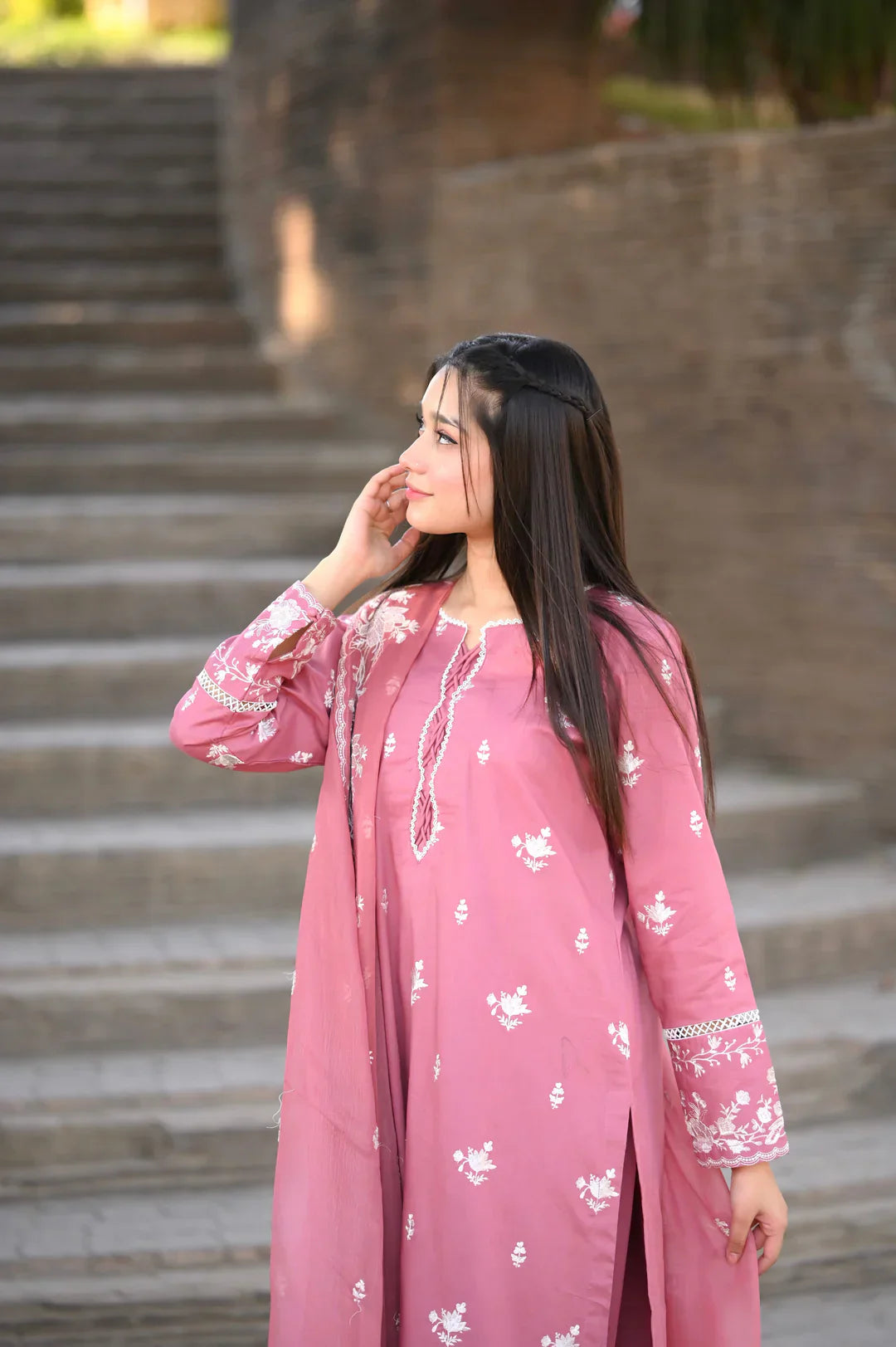 Zara 3pc embroided dress