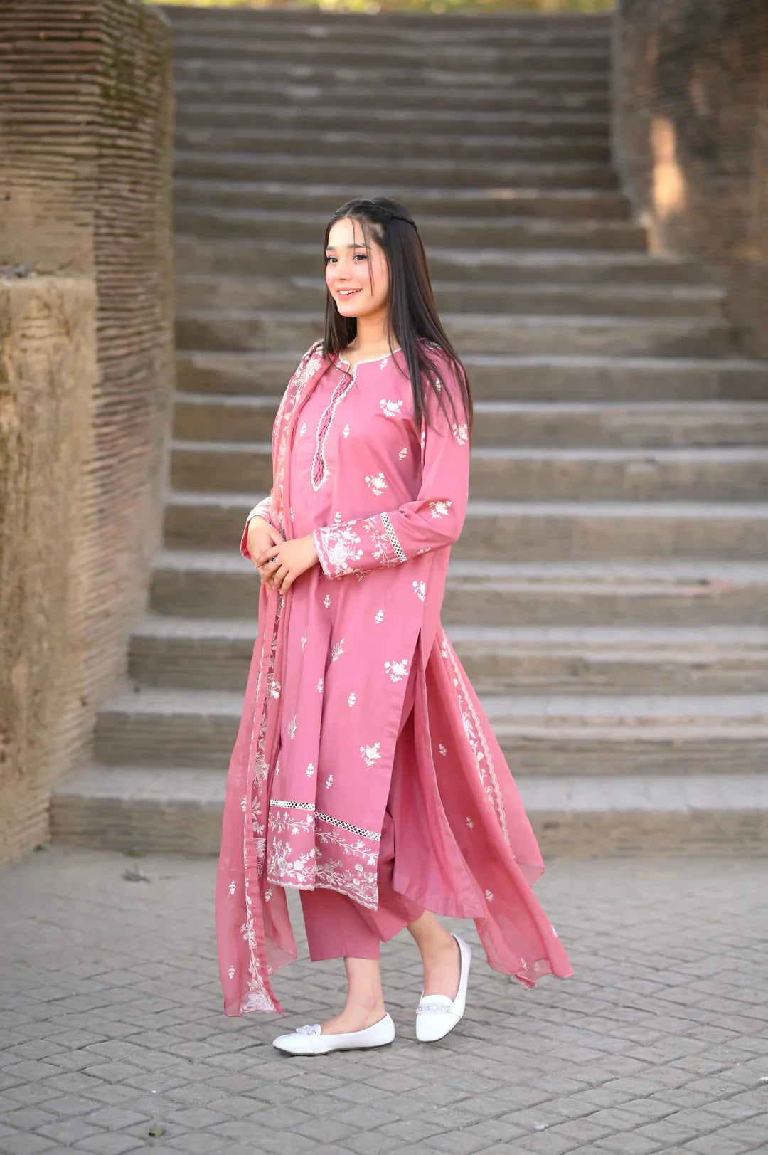 Zara 3pc embroided dress