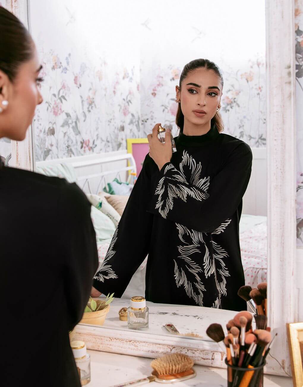 Flora Embroided - 2 Piece Stitched