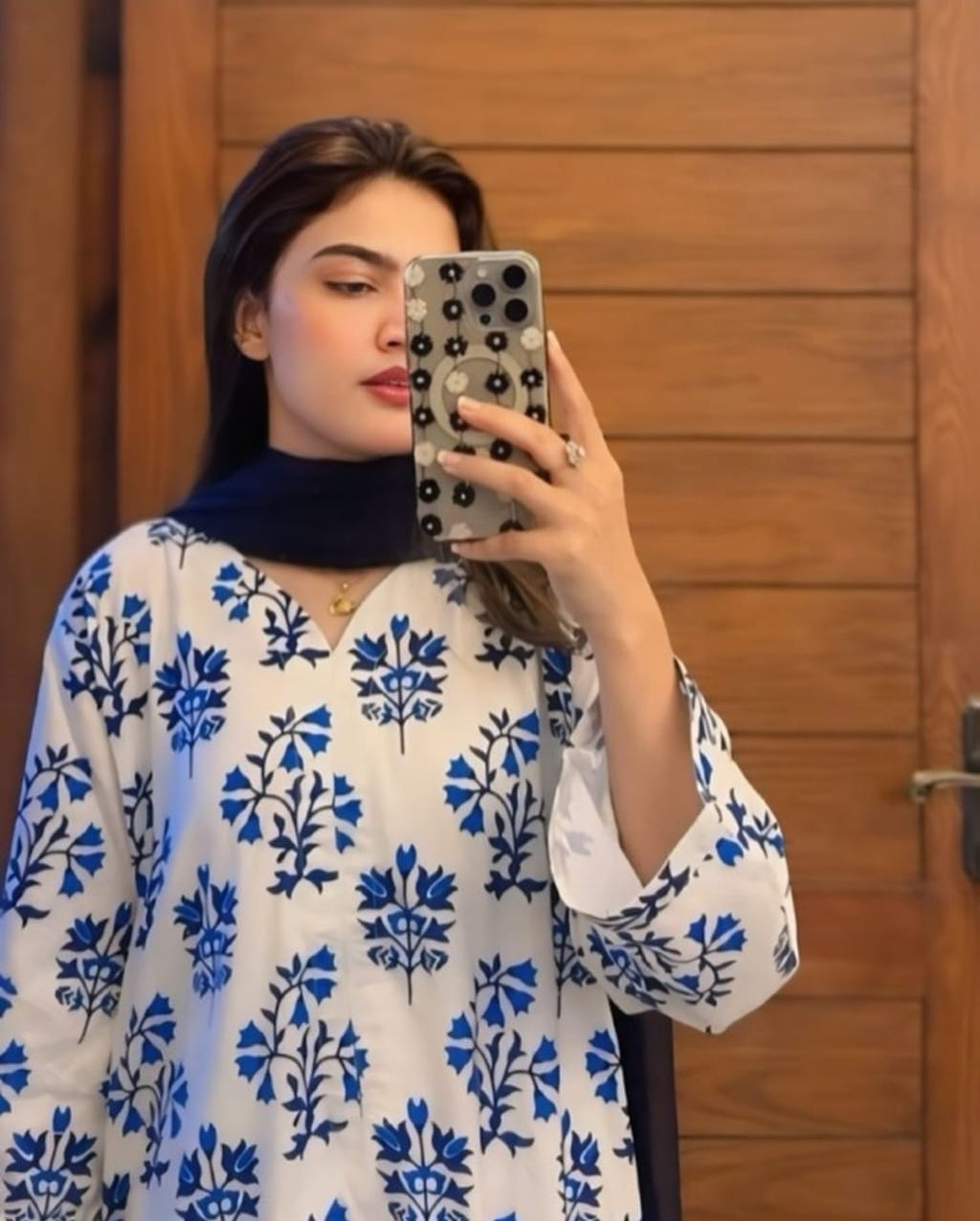 Floral Stiched 2-Piece Suit