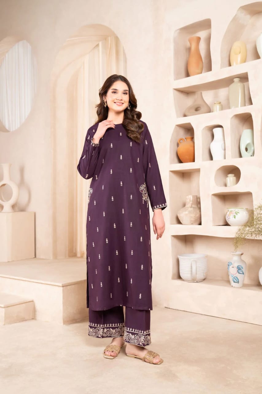 Royal Orchard Embroidered - 2 Piece Stitched