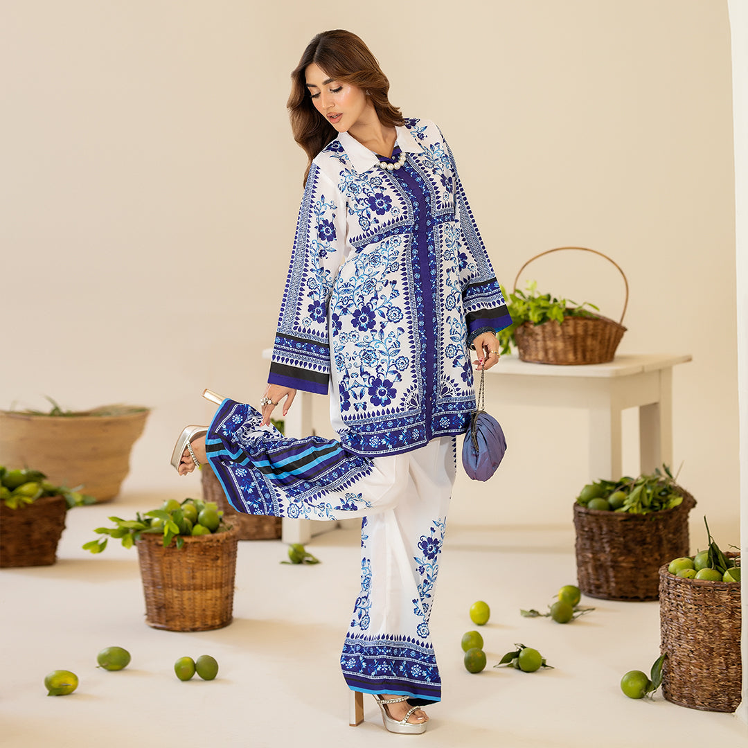 Aahang Digital 2pc Dress