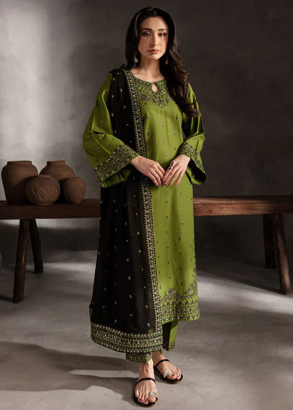 sahara 3pcs - cotton Embroidered dress