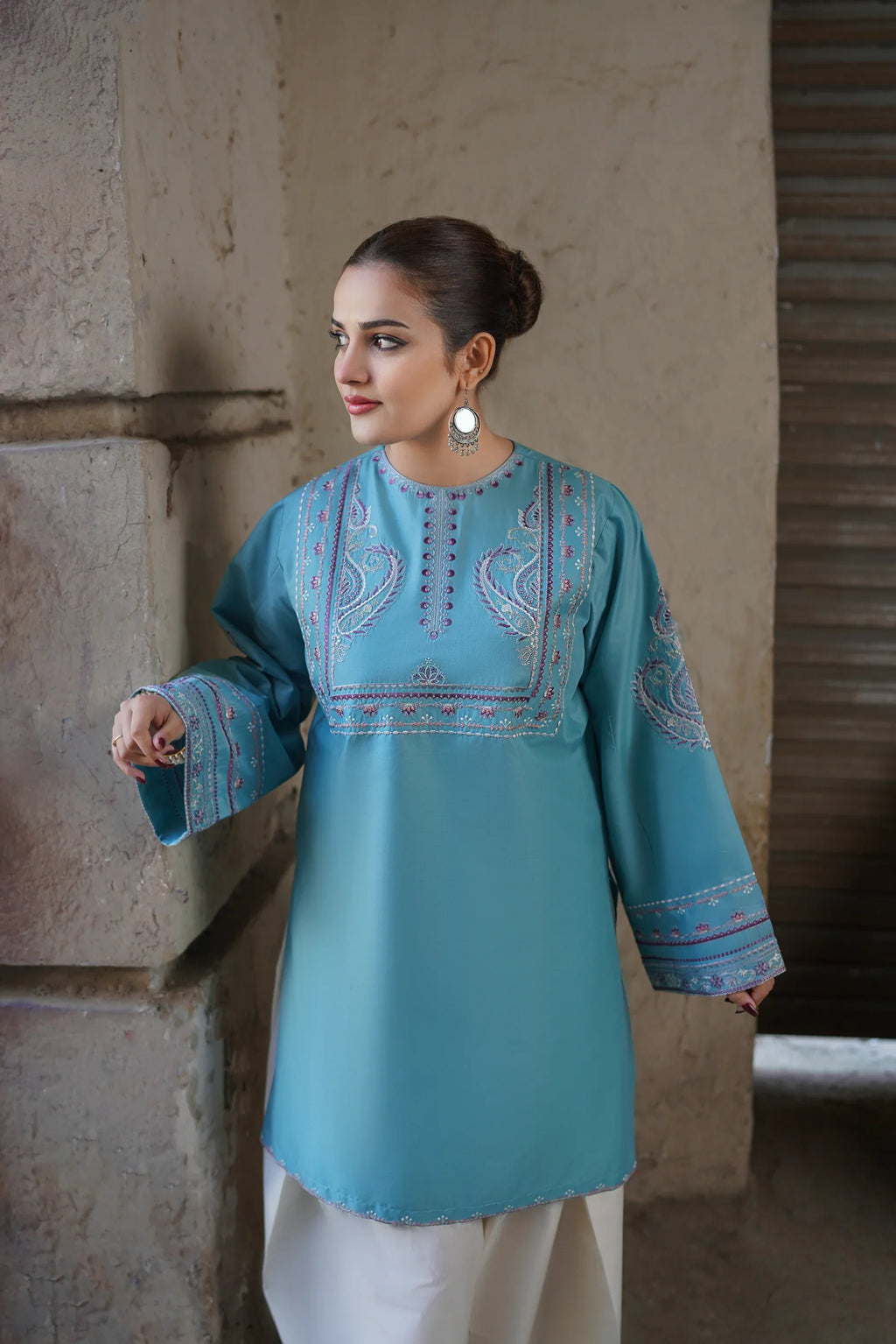 ZEST 2-Piece Embroidered Stitched Suit